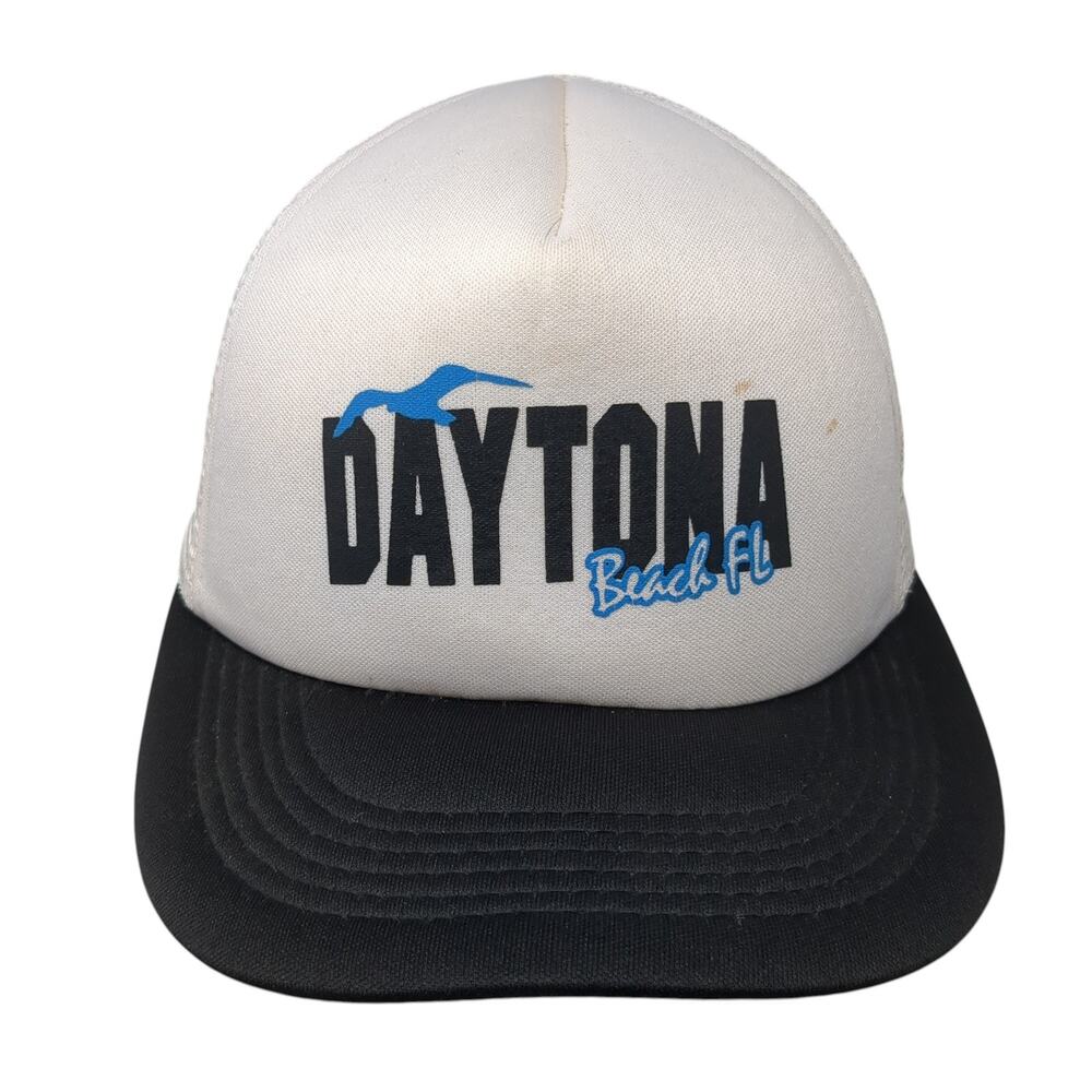 Daytona Beach FL Snapback Trucker Hat Multicolor One Size Adjustable Wings